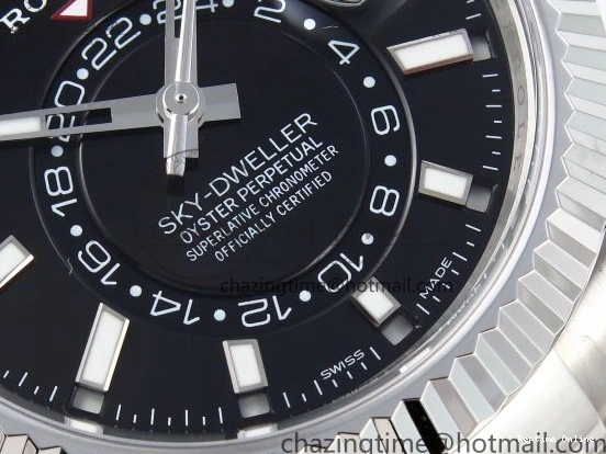 0514 Sleek Sky-Dweller 326934 904L SS ZF 1:1 Best Edition Black Dial on SS Bracelet A 1705